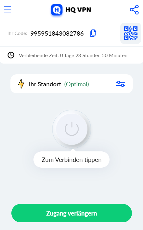 Tippen Sie auf „Verbinden“