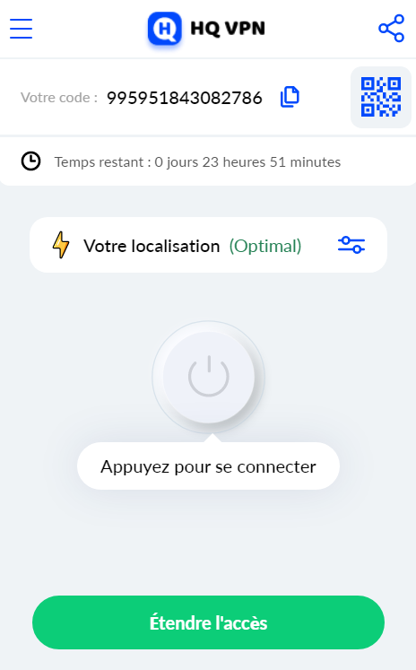 Appuyez sur "Se connecter"